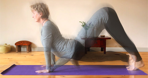 Janet Coutts demonstrates a variety of postures to suit different needs